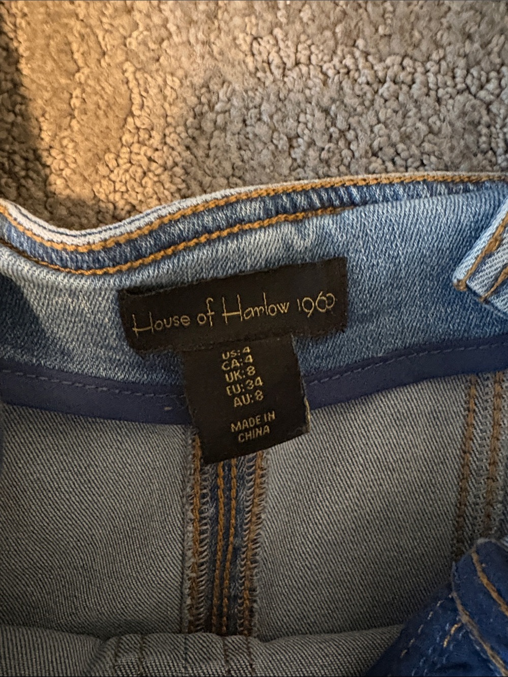 House of Harlow 1960 Dark Blue Denim Button-Front Midi Dress - Picture 4 of 5